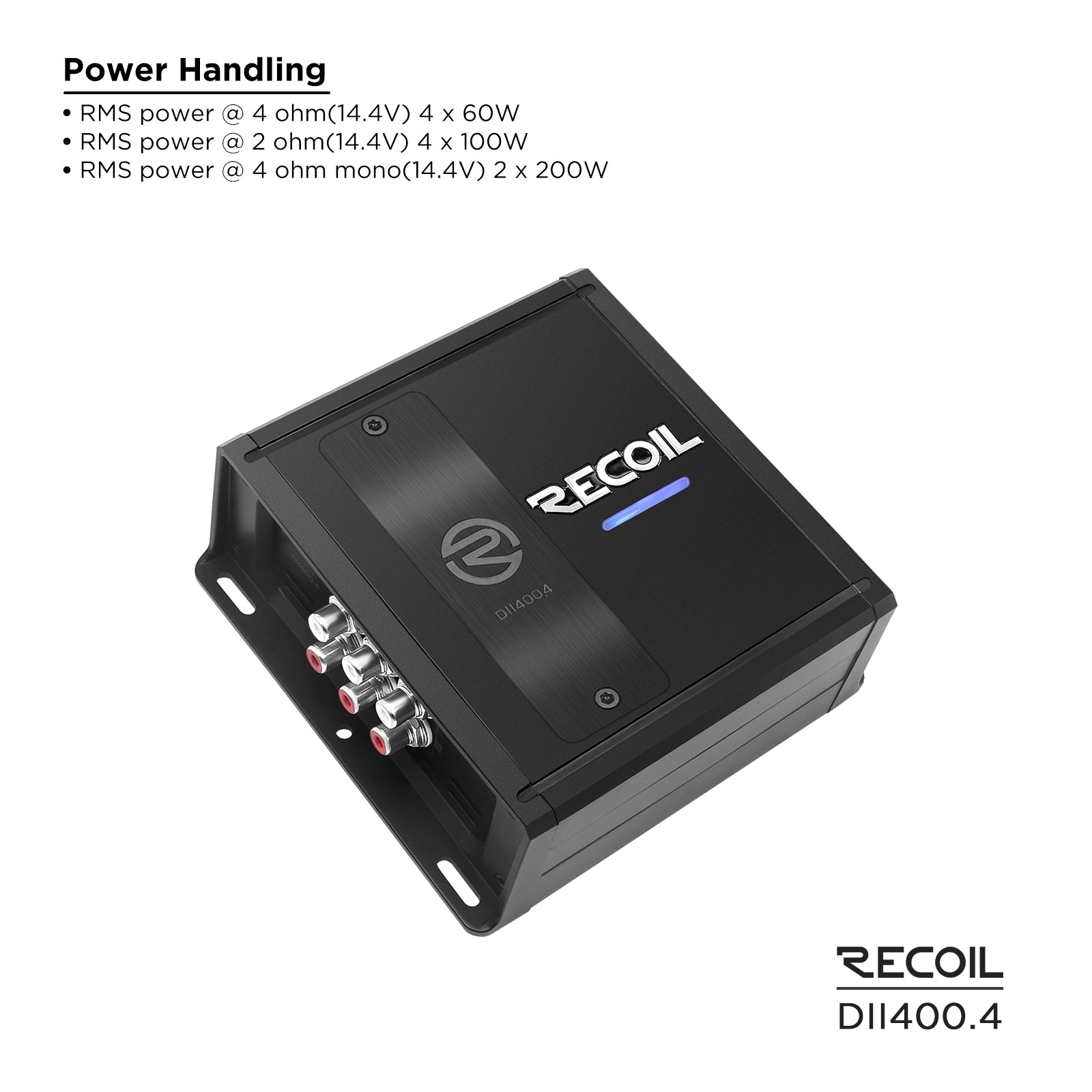 Recoil Audio DII400.4 Amplifier product image at SMS Car Audio