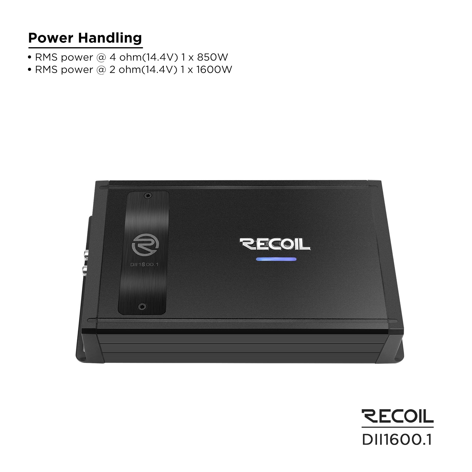 Recoil Audio DII1600.1 Amplifier product image at SMS Car Audio