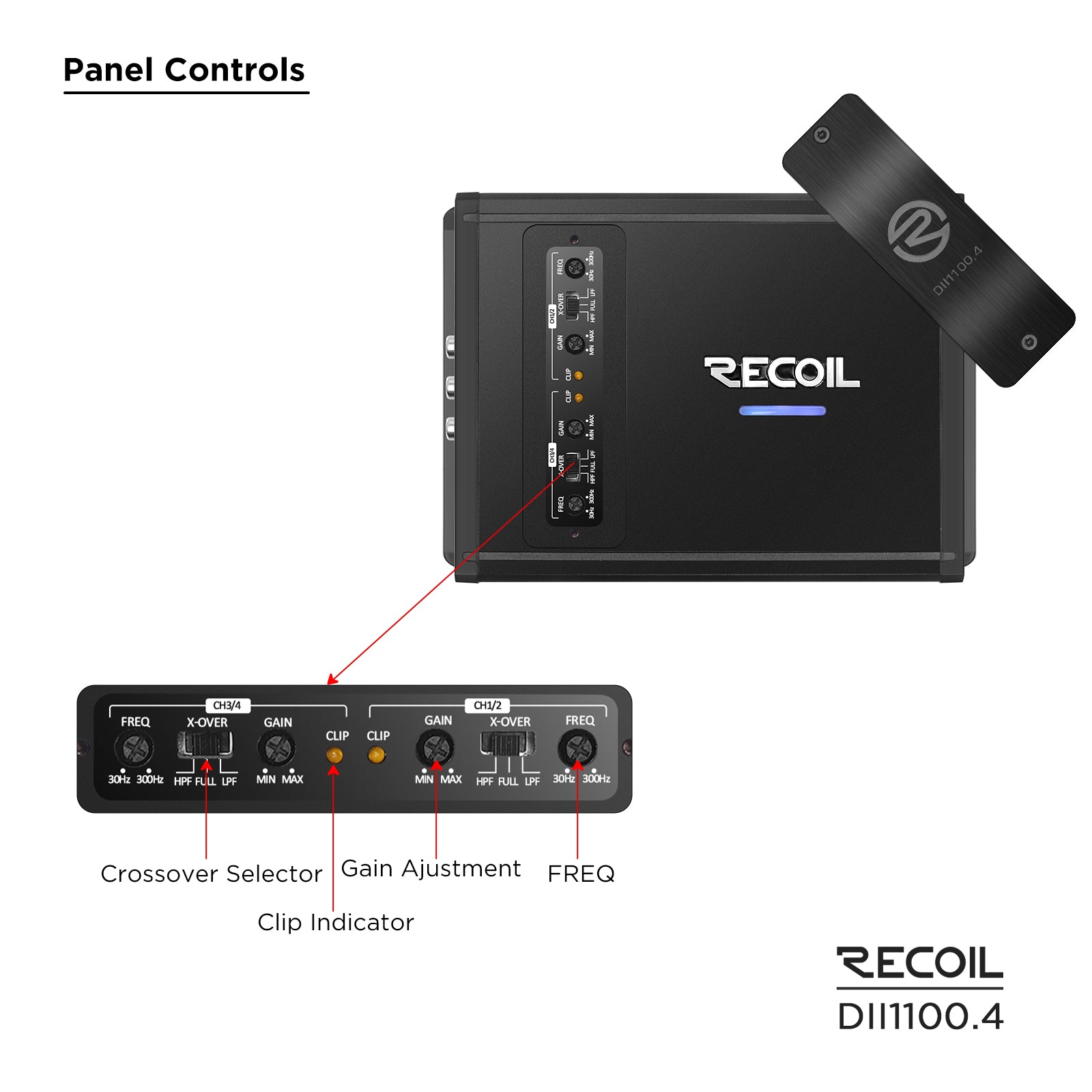 Recoil Audio DII1000.1 Amplifier product image at SMS Car Audio