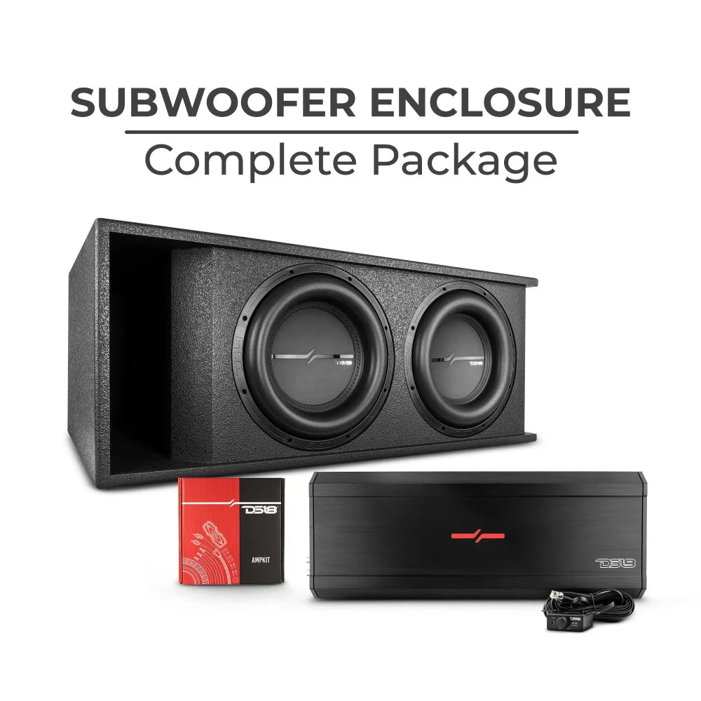 2 x 12’’ Subwoofer Enclosure Complete Package - Car