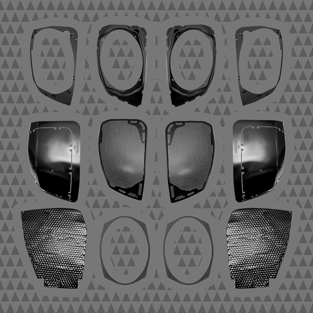 Cicada Audio 24CHDLID 2024+ Harley 6x9 saddlebag cut-in kit