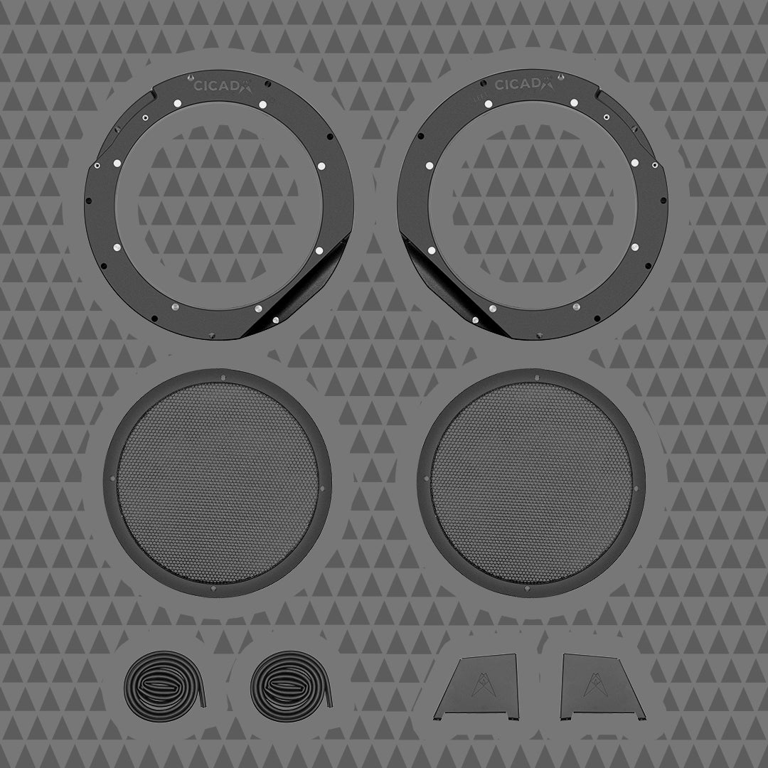 Cicada Audio 24HDRING10 2024+ Harley-Davidson mid-bass ring and grille kit