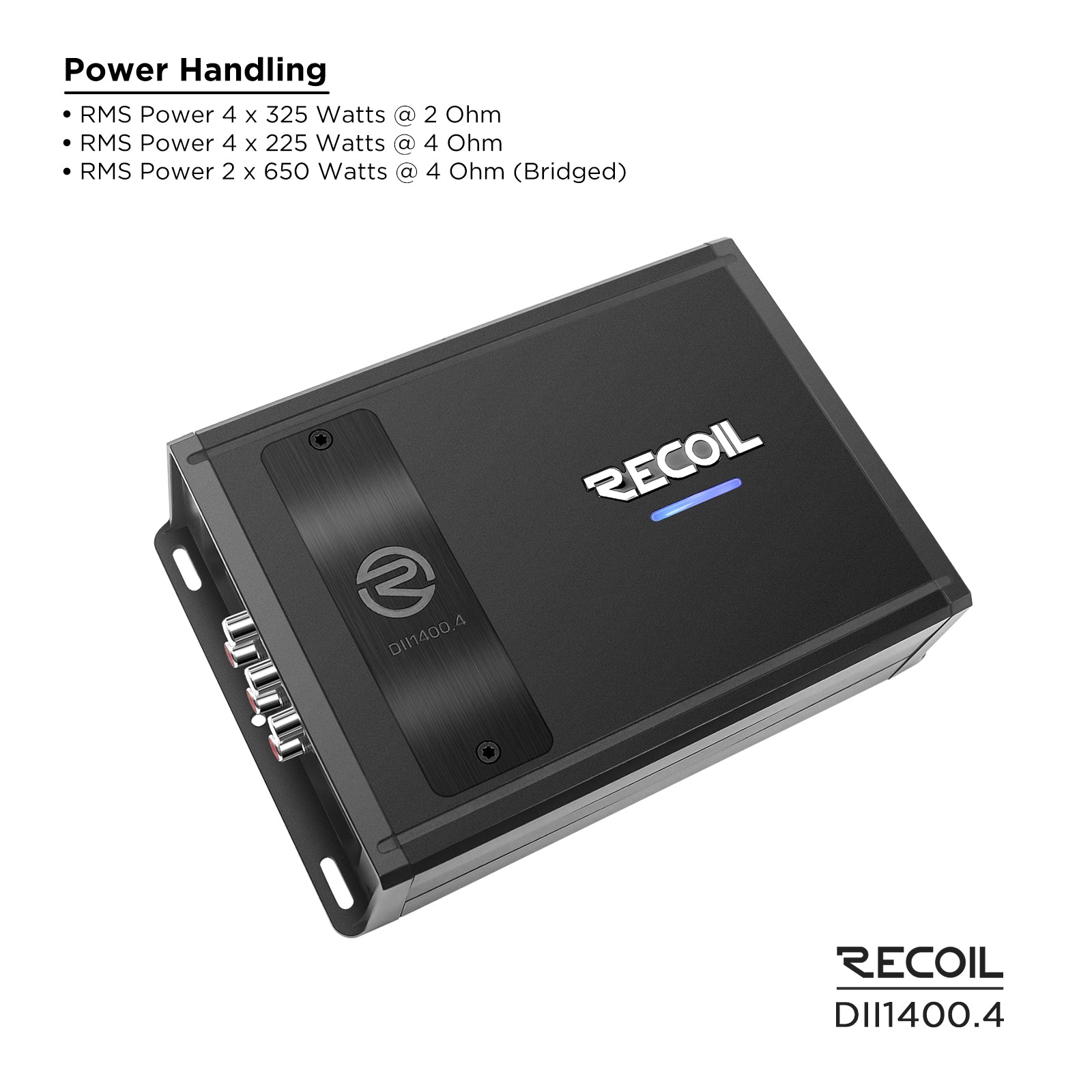 Recoil Audio DII1400.4 Amplifier product image at SMS Car Audio