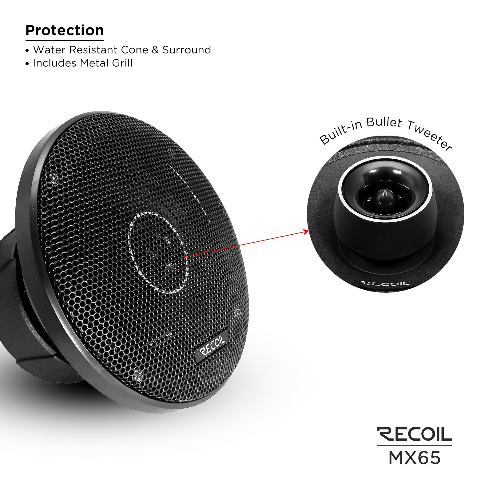 Recoil Audio MX65 Speakers product image at SMS Car Audio