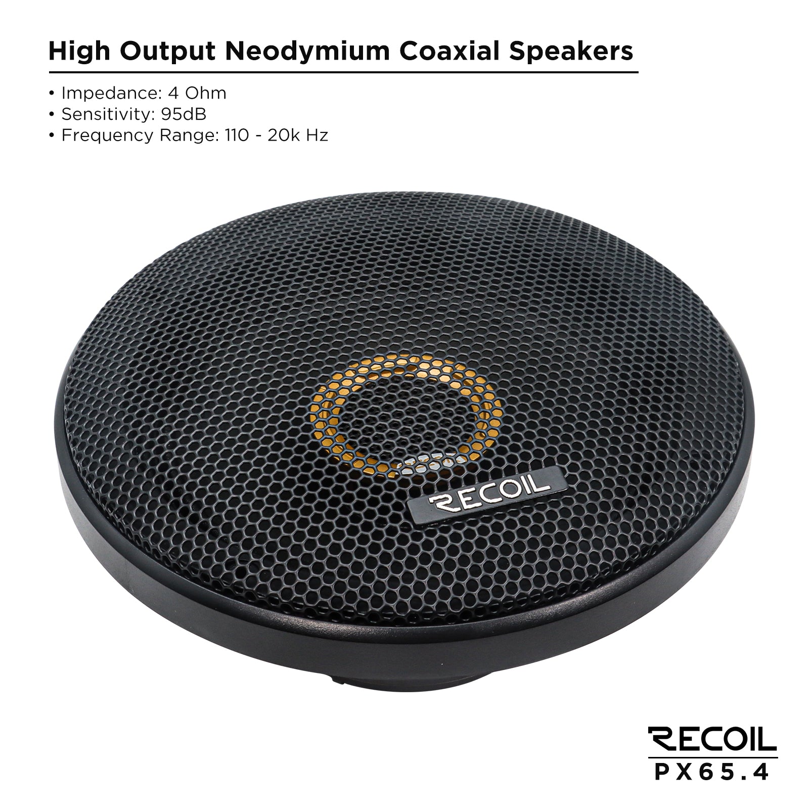 Recoil Audio PX65.4 Speakers product image at SMS Car Audio
