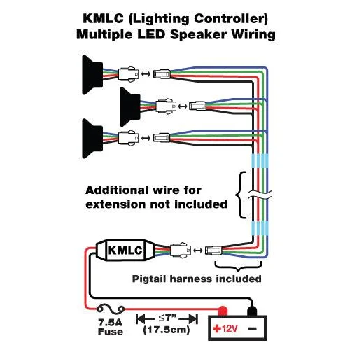 41kmlc Kicker Rgb Led Light Controller for Lighted Speakers