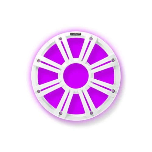 45kmg12w Kicker 12’’ White Grille W/ Rgb Leds