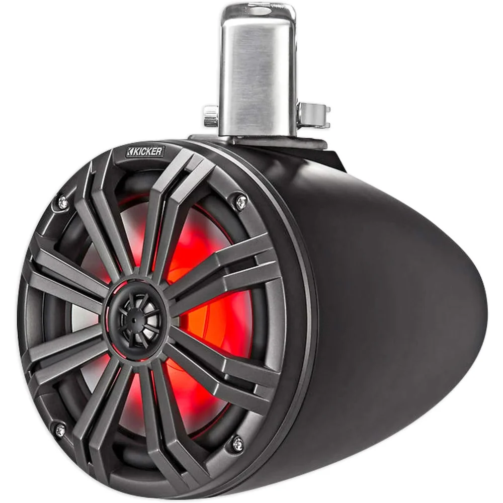 45kmtc8 Kicker Km Series 8’’ Black Marine Led Lighted