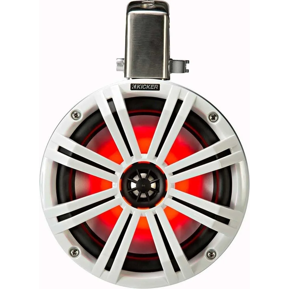 45kmtc8w Kicker Km Series 8’’ White Marine Led Lighted