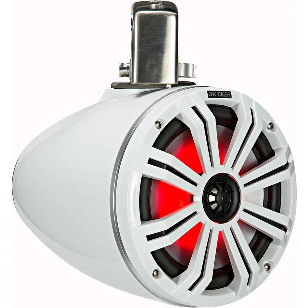 45kmtc8w Kicker Km Series 8’’ White Marine Led Lighted