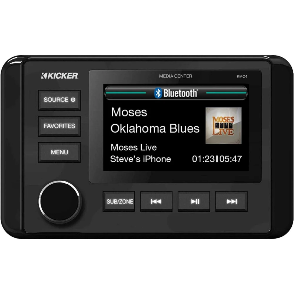 46kmc4 Kicker Marine Dual-zone Media Center Receiver