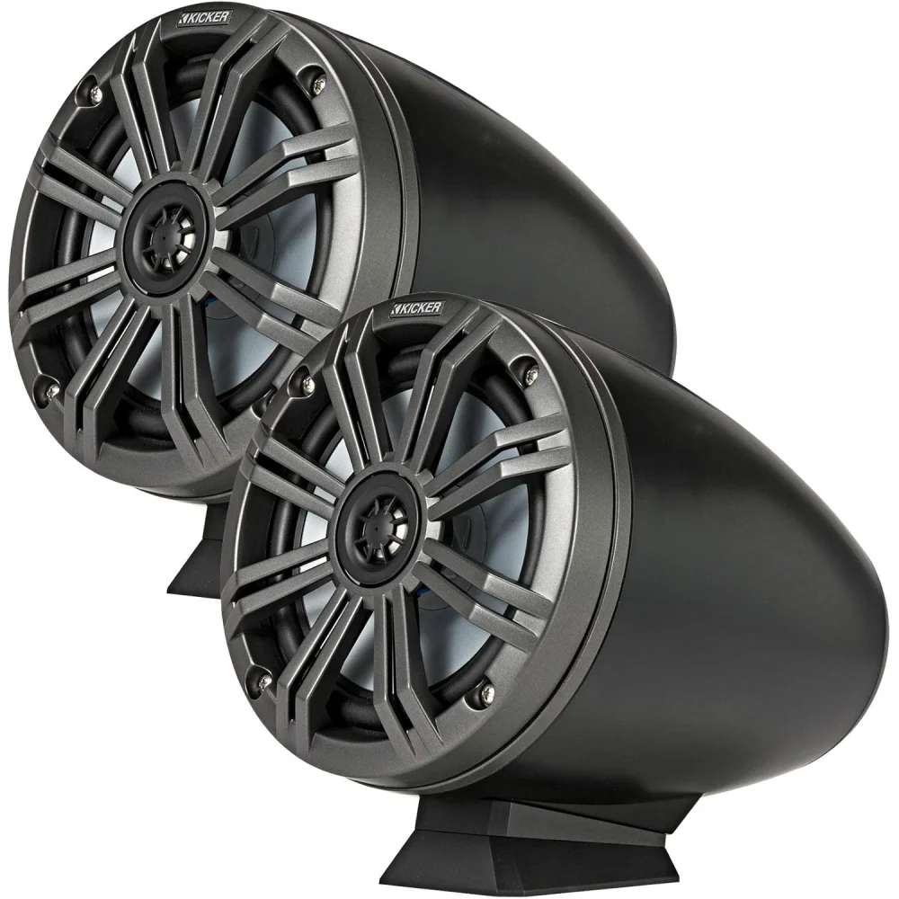 46kmfc65 Kicker Km Series 6.5’’ Black Marine Led