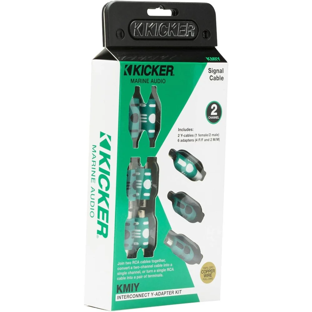 47kmiy Kicker Marine Rca Y-adapter Kit Male and Female