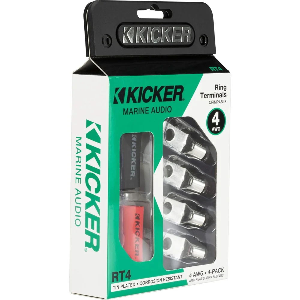 47rt4 Kicker Marine-grade 5/16’’ Ring Terminals for 4