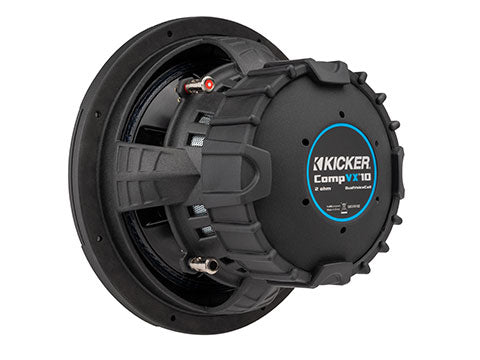 Kicker CompVX 10-inch subwoofer back view