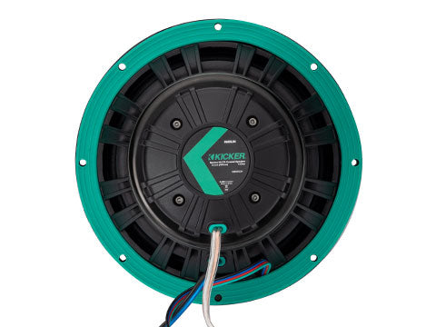 Kicker KMXL8 8-inch horn-loaded marine speaker back view