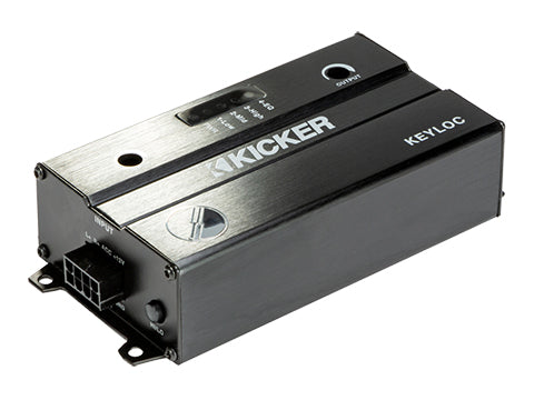 Kicker KEYLOC smart line-out converter three-quarter view