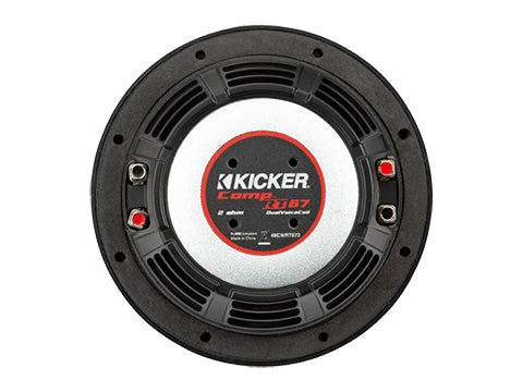 Kicker CompRT 6.75-inch shallow subwoofer back view