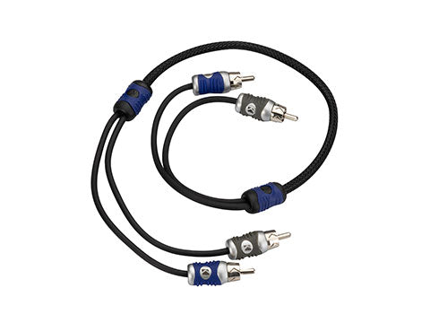 Kicker 46QI205 Q-Series 0.5 meter 2-channel RCA interconnect