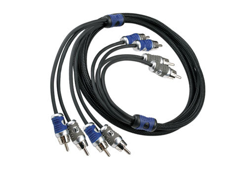 Kicker 46QI44 Q-Series 4 meter 4-channel RCA interconnect