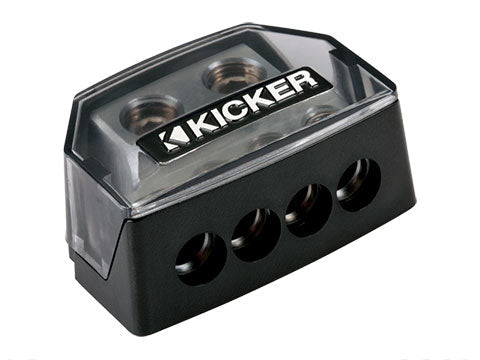 Kicker 48K4GA shielded 4-AWG power and ground couplers pair