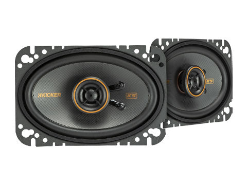 KICKER 51KSC4604 KS-Series 4x6-inch coaxial speaker pair
