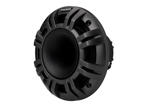 Kicker KMXL65 6.5-inch horn-loaded marine speaker three-quarter view
