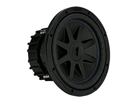 Kicker CompVX 10-inch subwoofer right three-quarter view