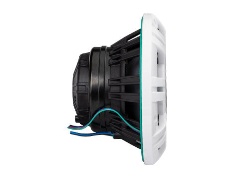 Kicker KMXL8 8-inch horn-loaded marine speaker side view