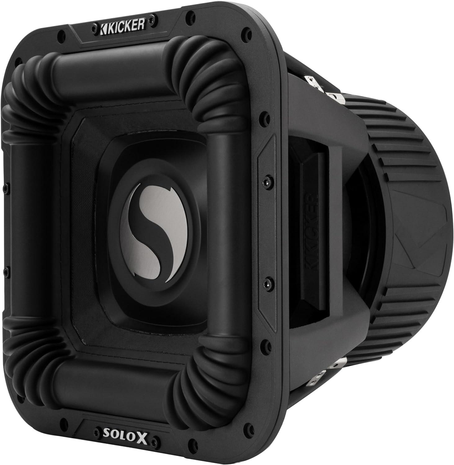 49L7X121 KICKER Solo-X 12" L7X High Excursion SPL Competition Square Subwoofer Sub 2000W RMS 1 Ohm DVC