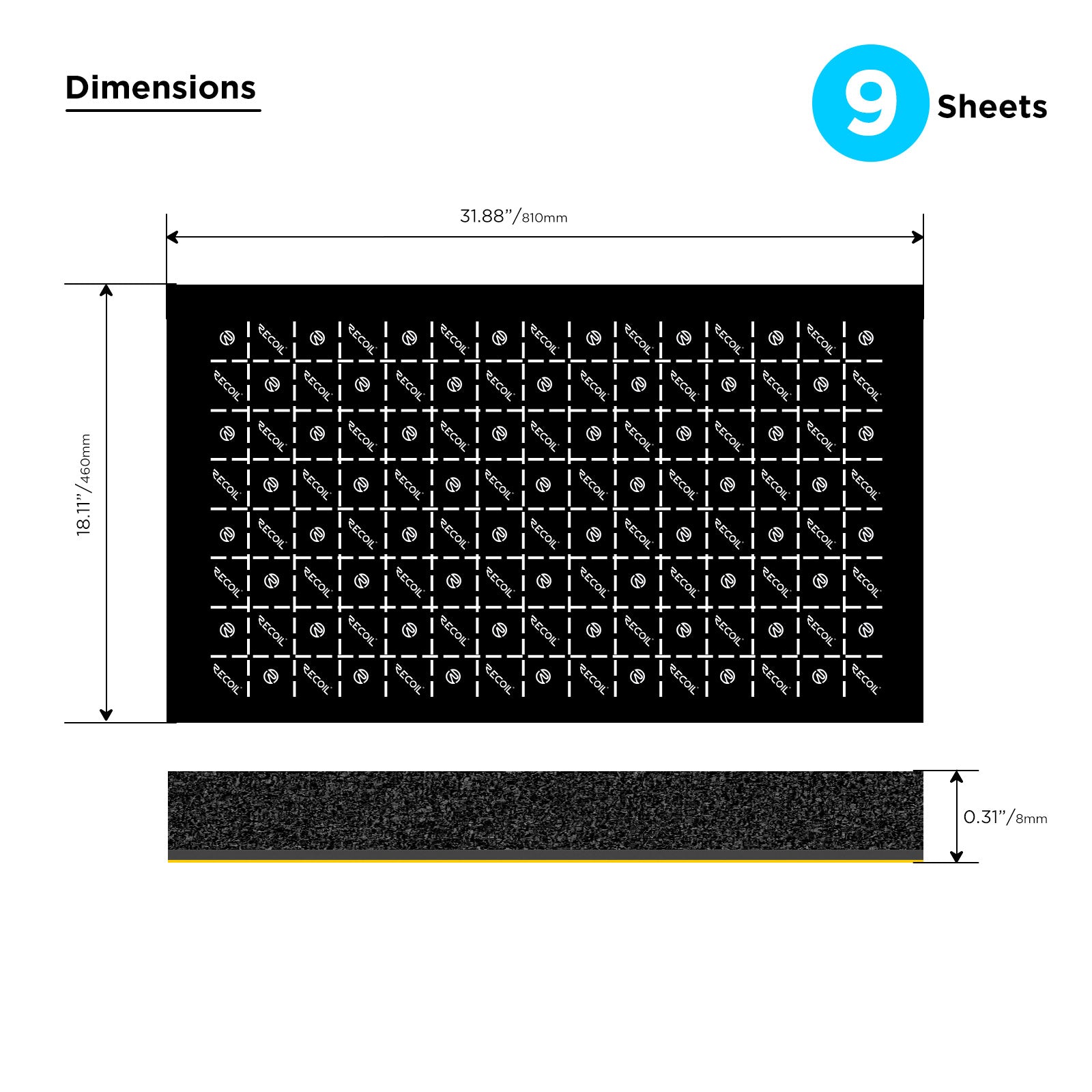 Recoil Audio DABK Tri-Layer Sound Deadening Kit