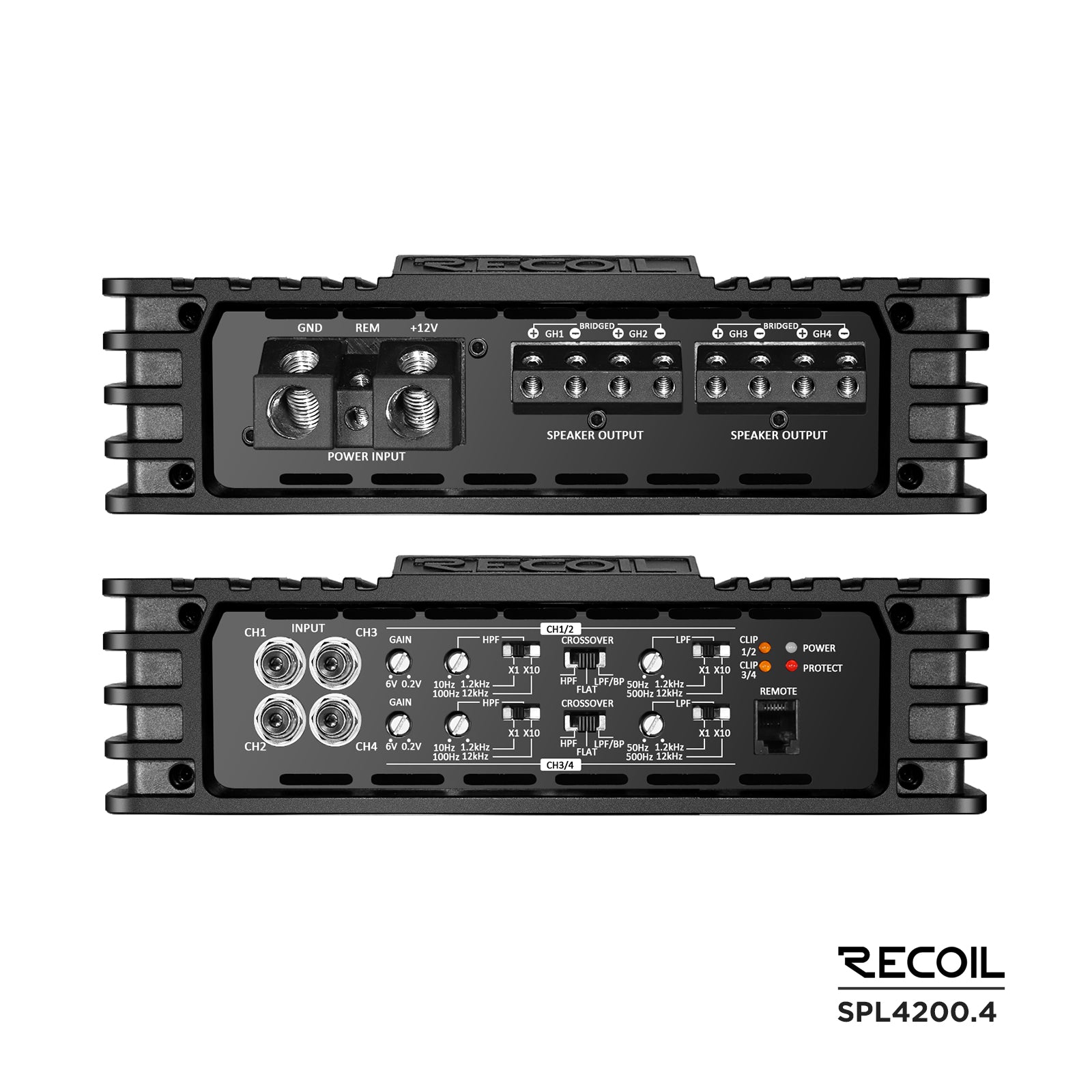 Recoil Audio SPL4200.4 Amplifier product image at SMS Car Audio