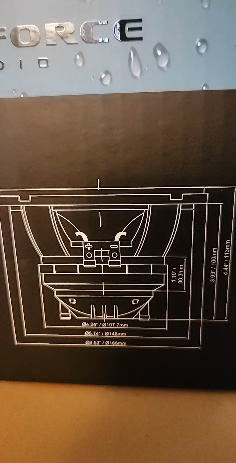 Galeforce Audio F-3 6.5-inch technical response chart