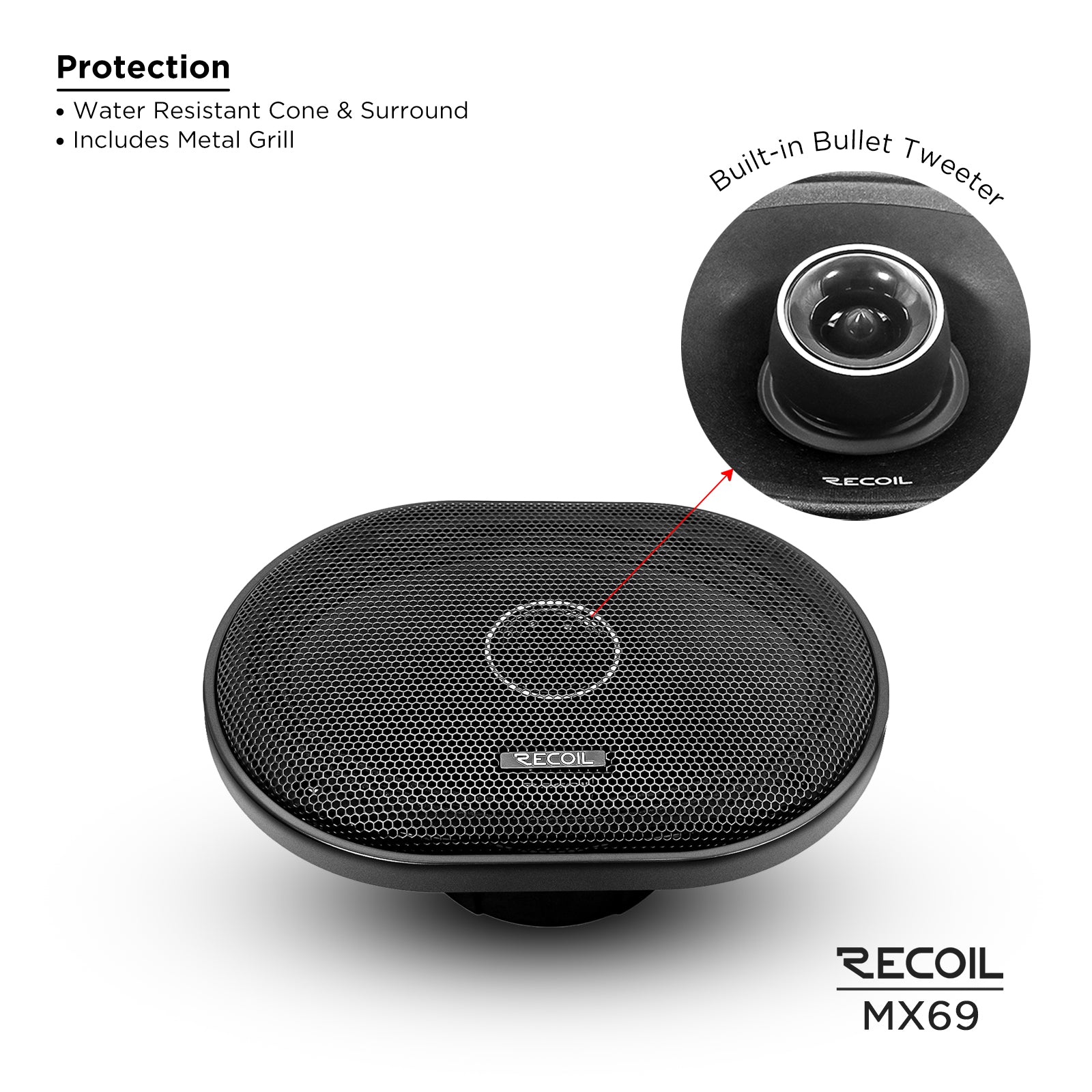 Recoil Audio MX69 Speakers product image at SMS Car Audio