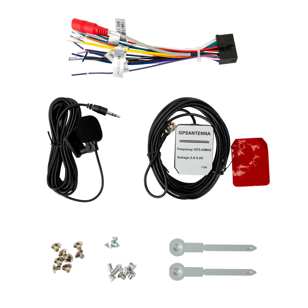 Jensen CAR813 receiver accessory harness and hardware