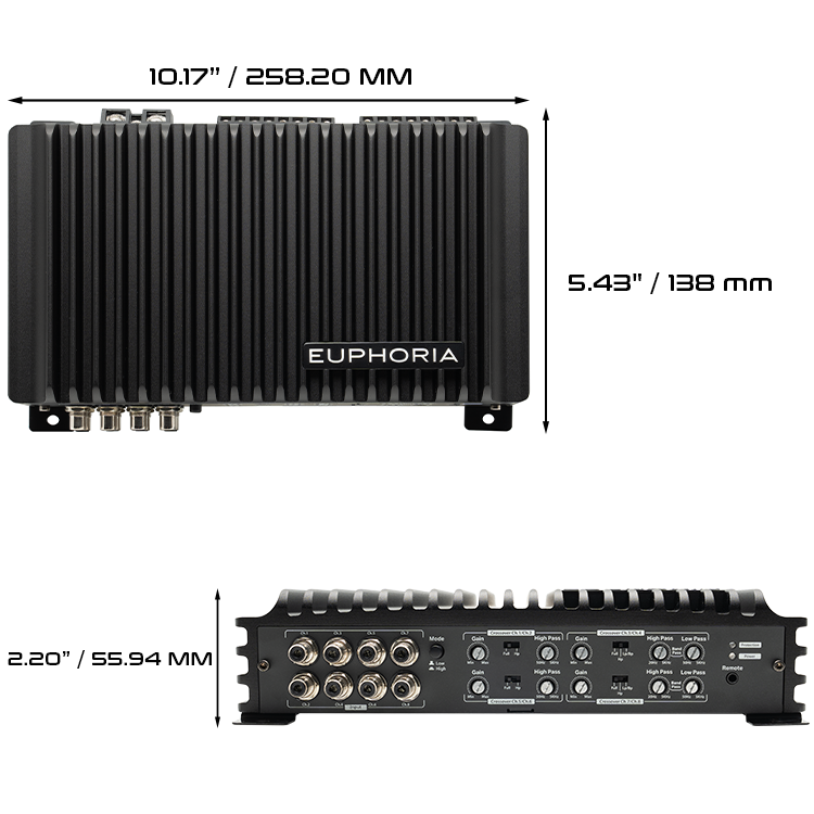 EUPHORIA EA8.600 : 8-channel Class D amplifier
