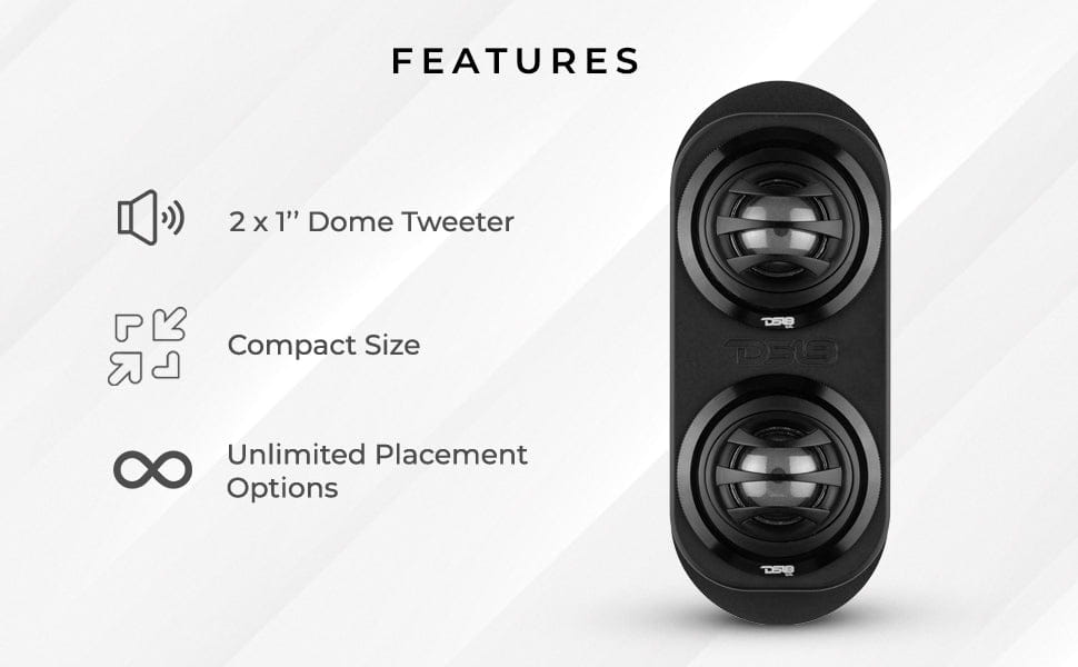 High Density Universal a Pillar Pod 2 x 2.5’’ Tweeters