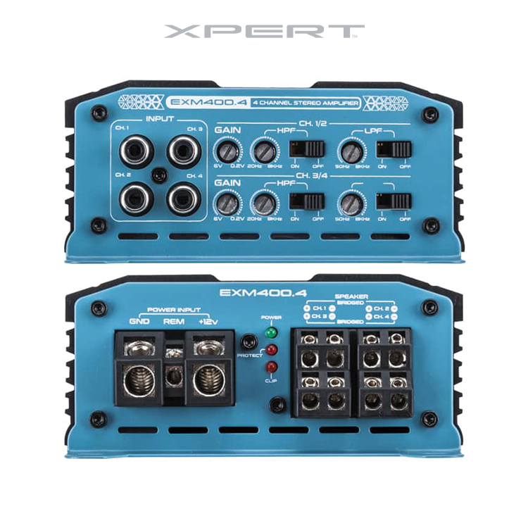 XPERT EXM400.4 : 4-Channel Class D Mini Amplifier