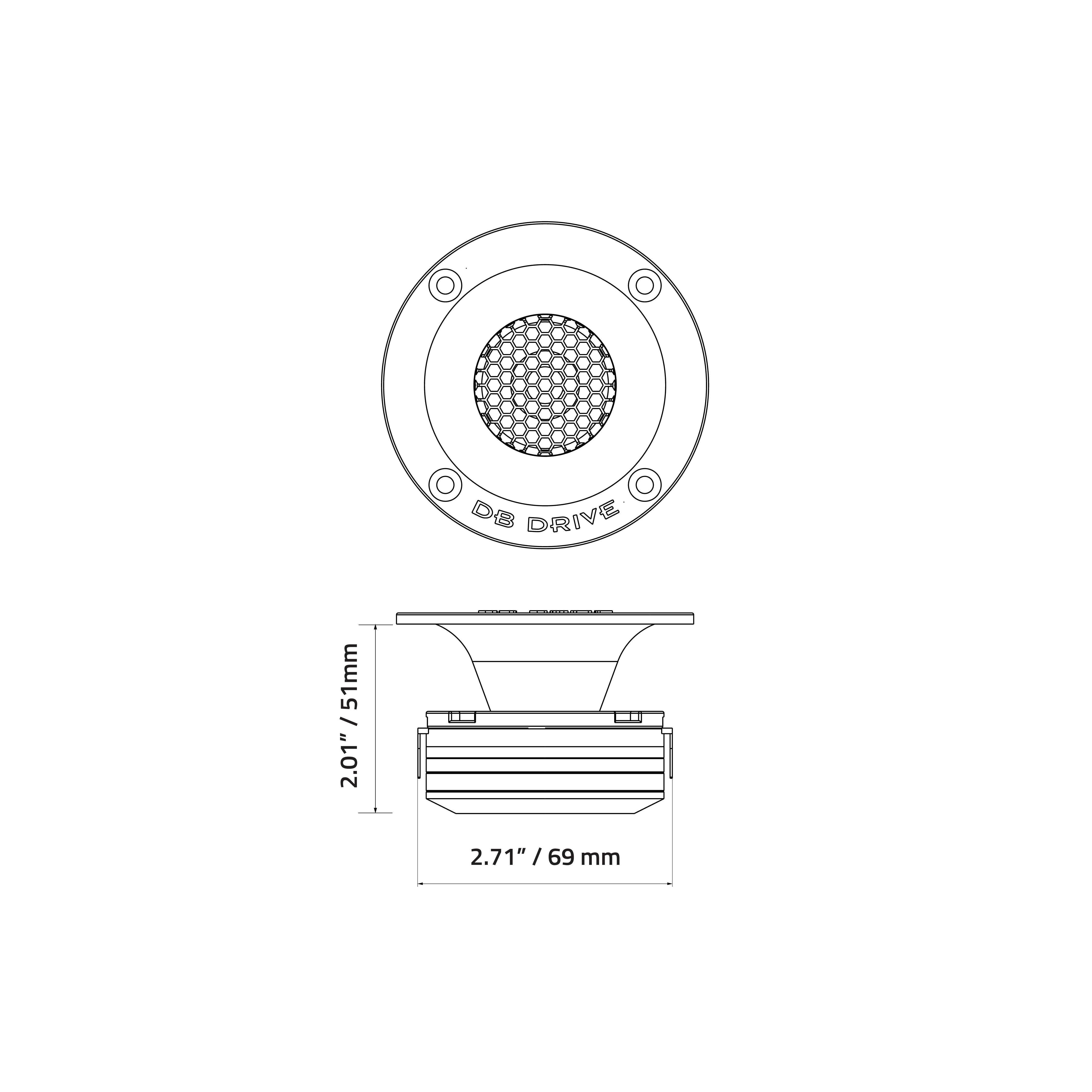 DB Drive Xpert EXT1.5NH : 1.5 in. Mini NEO Horn Tweeter (Single)
