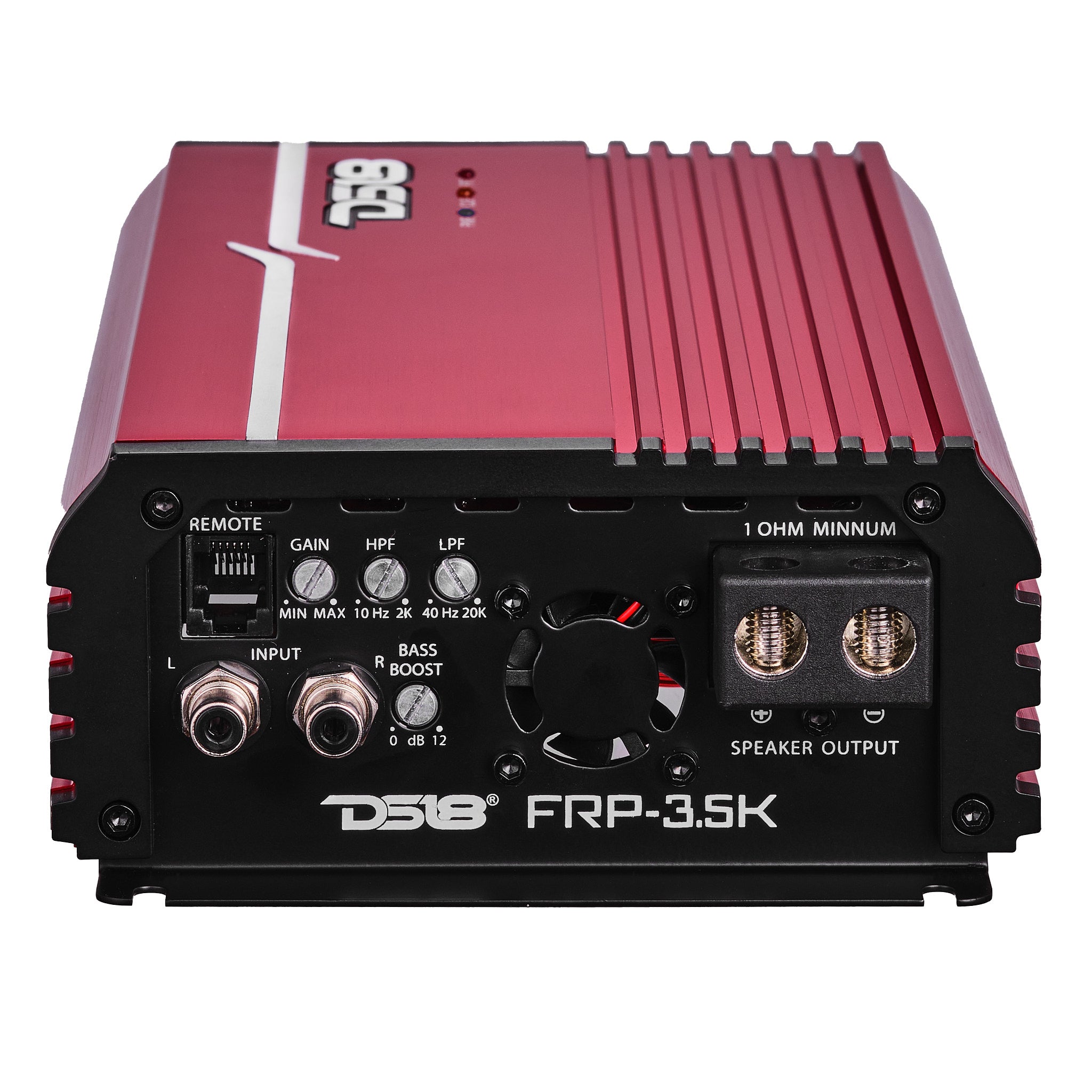 FRP Compact Full-Range Class D 1-Channel Amplifier 3,500 Watts Rms @ 1-Ohm Red