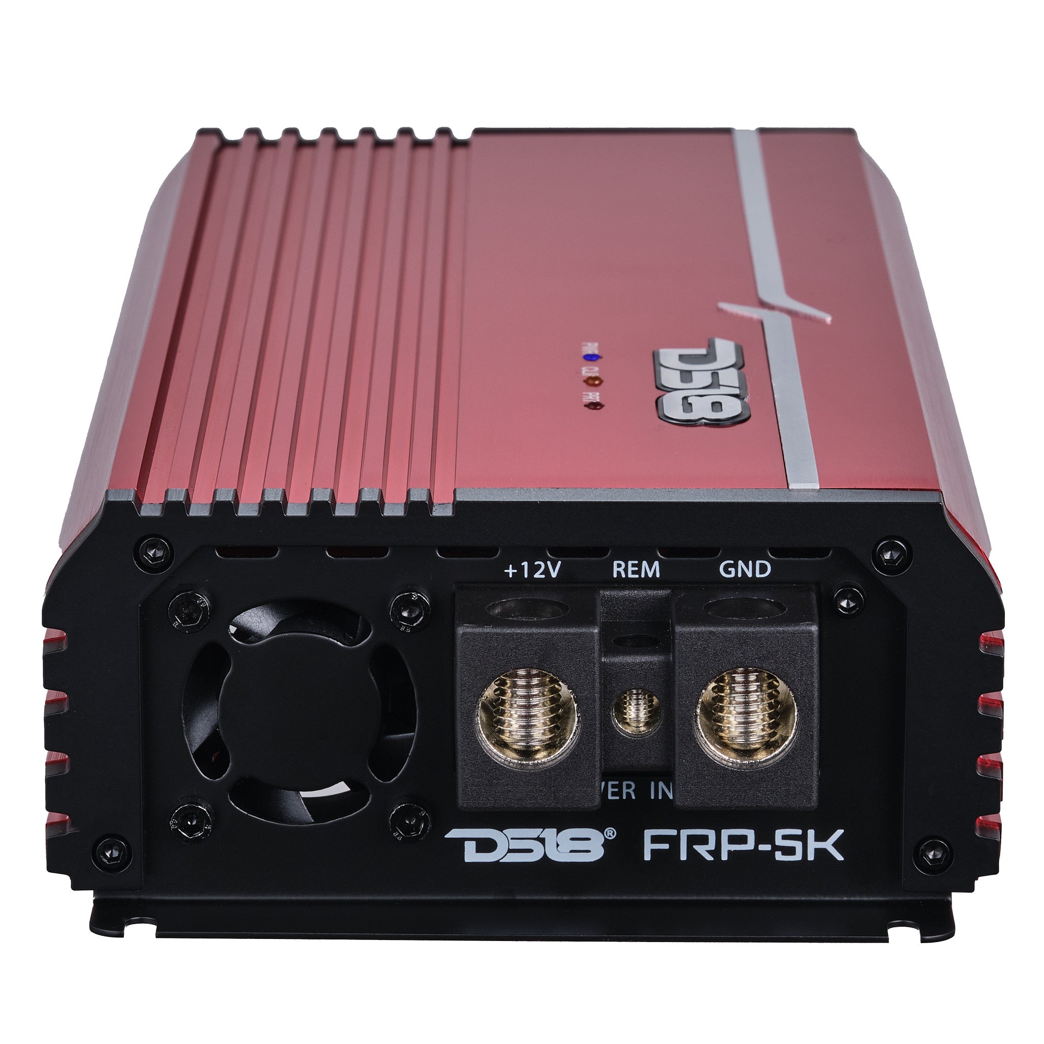 FRP Compact Full-Range Class D 1-Channel Amplifier 5,000 Watts Rms @ 1-Ohm Red