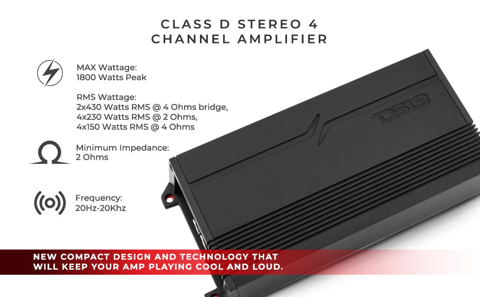 Gen-x Full-range Class d 4-channel Amplifier | 4 x 150w Rms