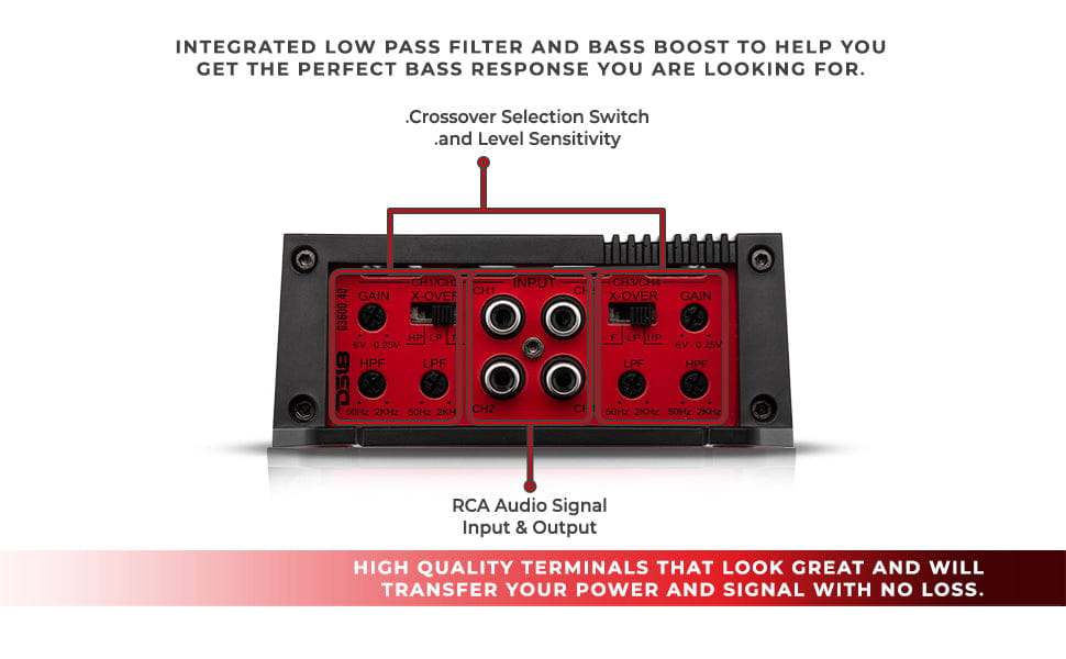 Gen-x Full-range Class d 4-channel Amplifier | 4 x 300w Rms