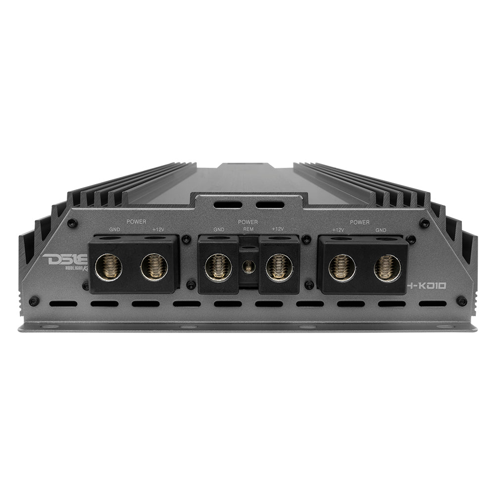 HOOLIGAN KO Silver 1-Channel Amplifier with Voltmeter 10000 Watts Rms @ 1-Ohm Made In Korea