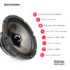 Recoil Audio HM65.4NEO 6.5-Inch Pro Midrange Speaker