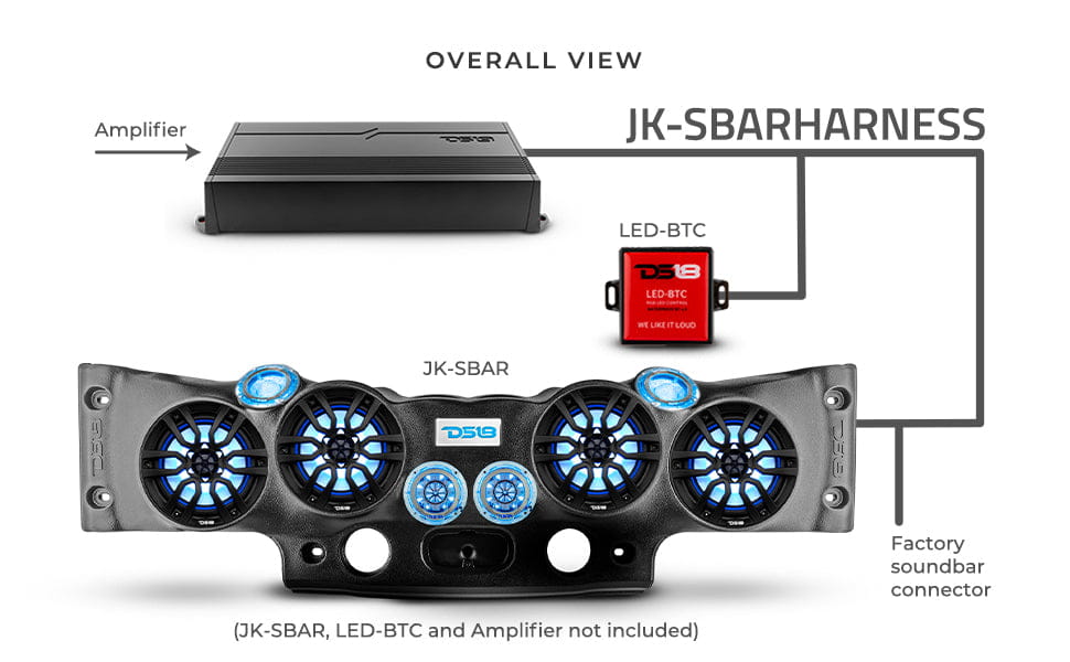 Jeep Jk Plug and Play Harness for Jk-sbar Overhead Bar