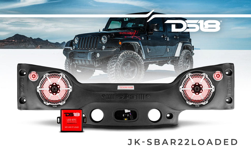 Ds18 Jksbar22loaded Jeep Jk/jku Plug & Play Sound Bar