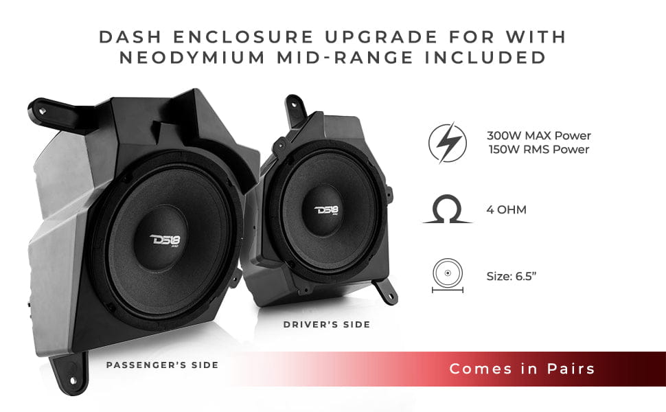 Jeep Jl/jlu/jt Dash Enclosure – Loaded 6.5” Left & Right