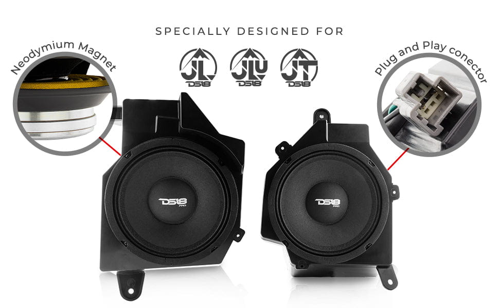 Jeep Jl/jlu/jt Dash Enclosure – Loaded 6.5” Left & Right