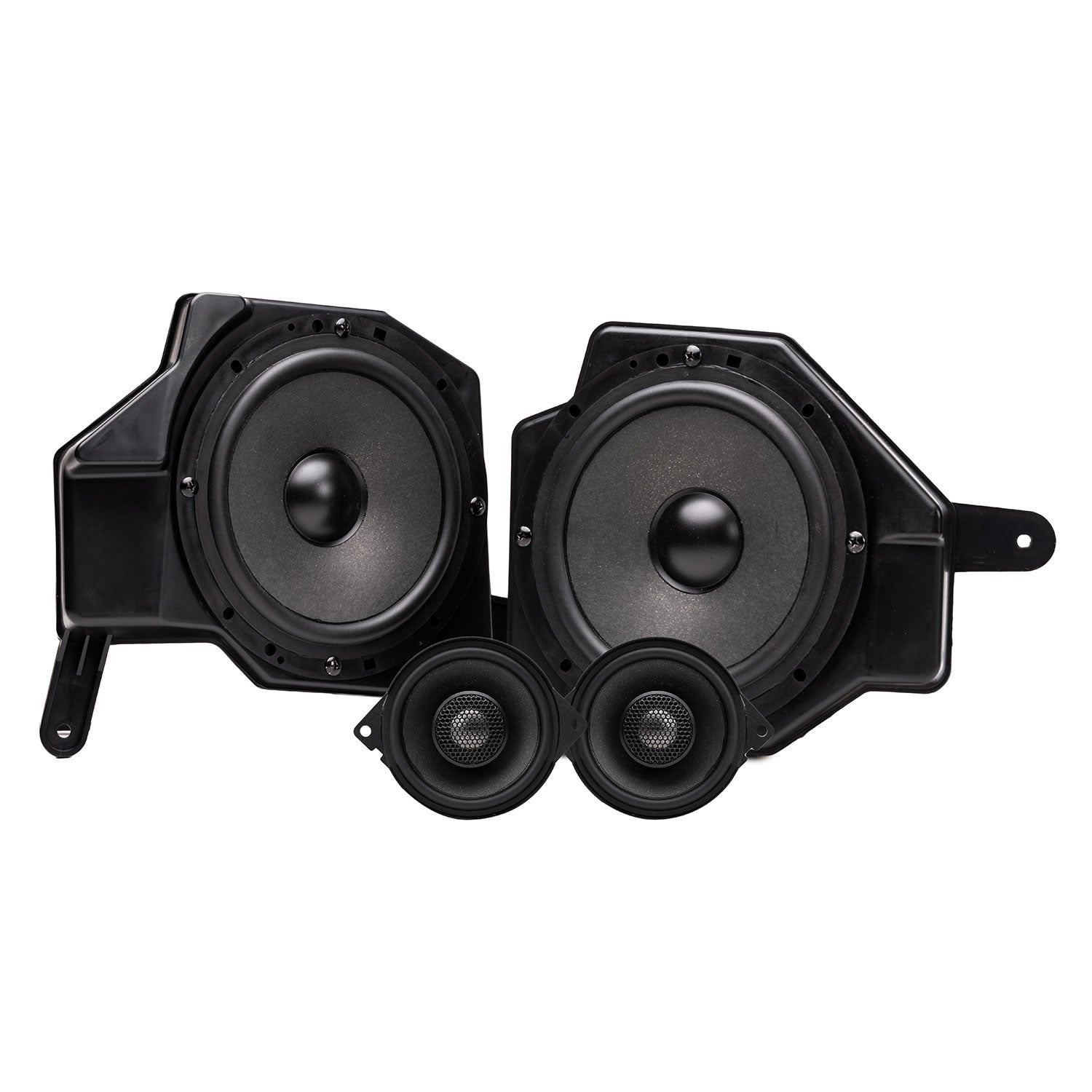 JS1-316 6.5 + 3.5 Inch Jeep® Wrangler (JL) / Gladiator (JT) Tuned Front Dash 3-way Component Speakers Upgrade